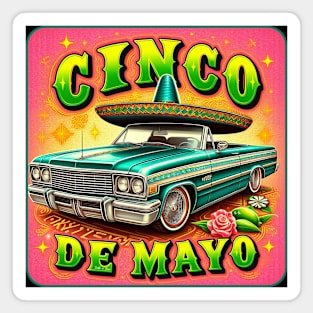 Cinco de Mayo Lowrider Sombrero Top Magnet